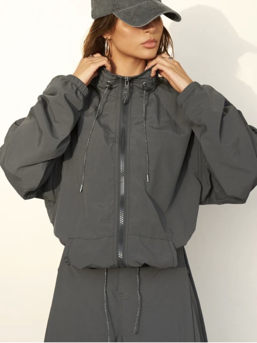♡ Joah Brown Classic Windbreaker Jet WITH HOOD VERSION